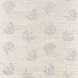 Andros Metallic Silver on Taupe T3680 by Thibaut Wallpaper