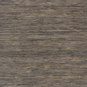 Bamboo Weave Charcoal T3687 by Thibaut Wallpaper