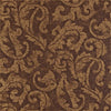 ARDMORE SCROLL - Metallic on Brown by Thibaut Wallpaper