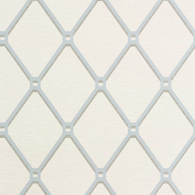 Easom Trellis Aqua T4049 by Thibaut Wallpaper Thibaut Wallpaper Easom Trellis Aqua T4049Wallpaper Surface Resource Wallpaper U.S.A. </p><p>Repeat: V: 12.75 27 - Fabric Carolina -