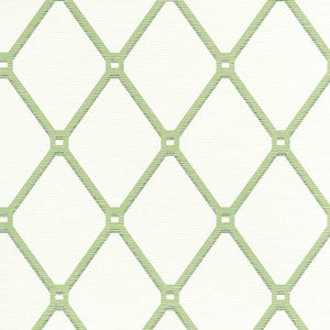 Easom Trellis Green T4051 by Thibaut Wallpaper