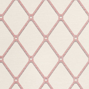 Easom Trellis Red T4053 by Thibaut Wallpaper