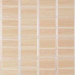 Wood Panel Natural and Metallic Silver T41002 by Thibaut Wallpaper
