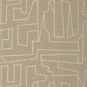 Matrix Metallic Gold and Grey T41034 by Thibaut Wallpaper