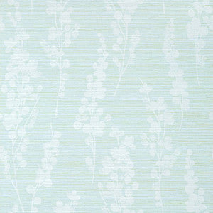 Spring Blooms Soft Green and Blue T41051 by Thibaut Wallpaper