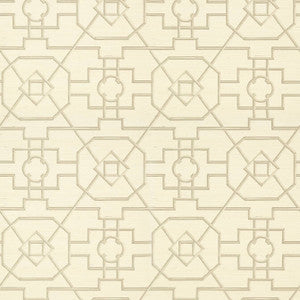 East Gate Cream and Grey T41153 by Thibaut Wallpaper