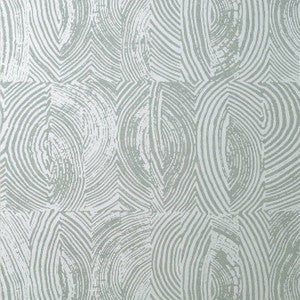 Volar Metallic Silver on Smoke T413 by Thibaut Wallpaper