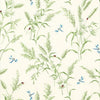 SUMMERTIME - Green on White by Thibaut Wallpaper