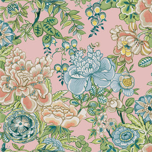 Peony Garden Blush T42016 by Thibaut Wallpaper