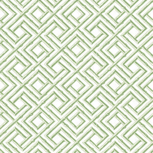 French Lattice Green T42049 by Thibaut Wallpaper