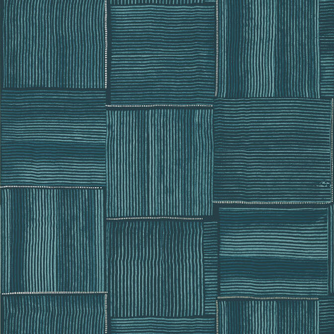 Hayworth Turquoise and Blue T422 by Thibaut Wallpaper Thibaut Wallpaper Hayworth Turquoise and Blue T422Wallpaper Modern Resource Non Woven Wallpaper U.S.A. </p><p>Repeat: V: 25.25 27 - Fabric Carolina -