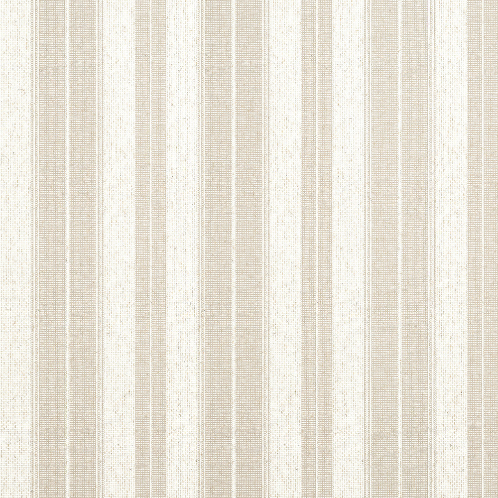 Thibaut Wallpaper Frisco Stripe Beige T44006 Wallpaper Paperweave U.S.A </p><p>Repeat: H: , V: 36  in  (91.44  cm) - My Fabric Connection -