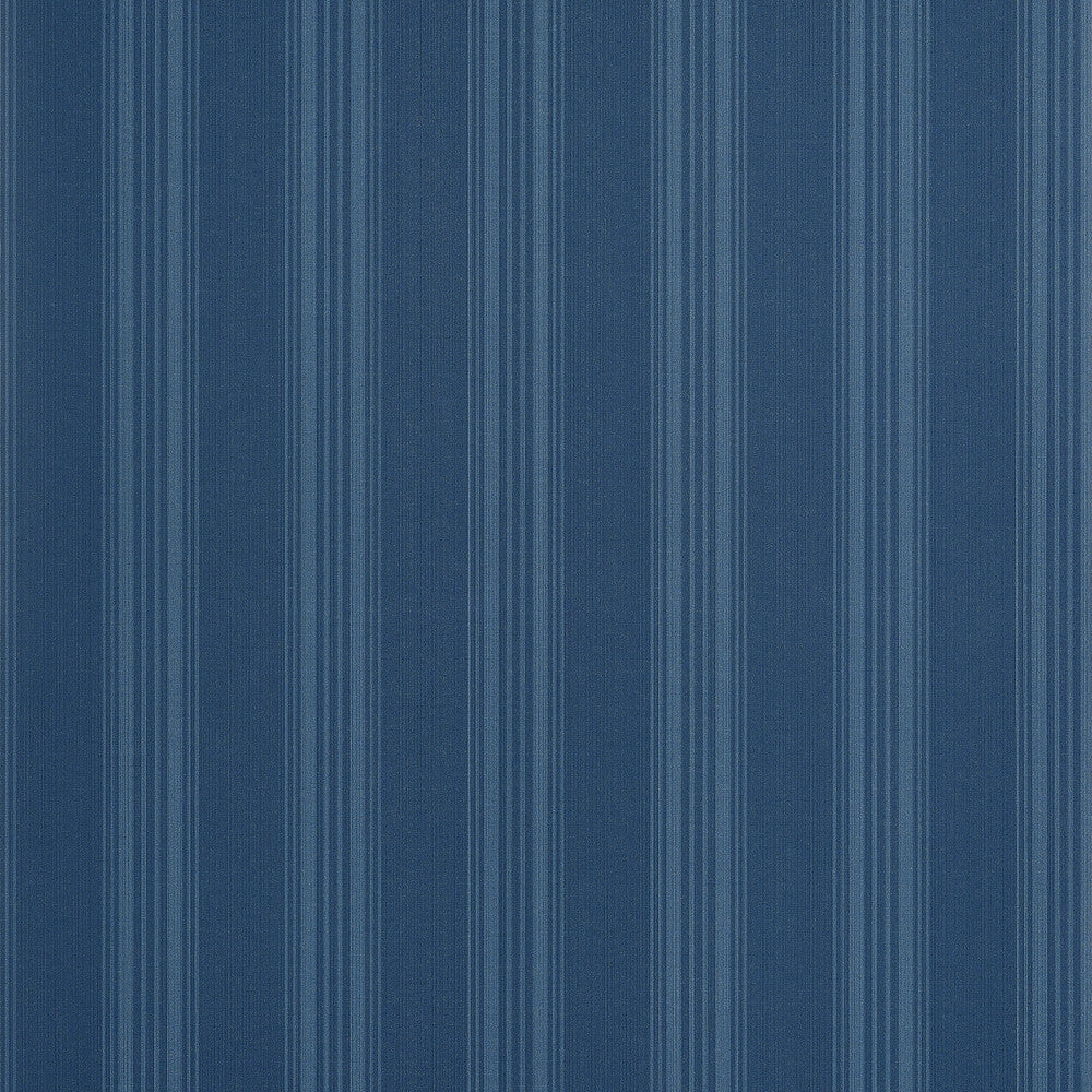 Thibaut Wallpaper Scarlet Stripe Navy T44019 Wallpaper Non Woven Wallpaper U.S.A </p><p>Repeat: H: , V: 27  in  (68.58  cm) - My Fabric Connection -