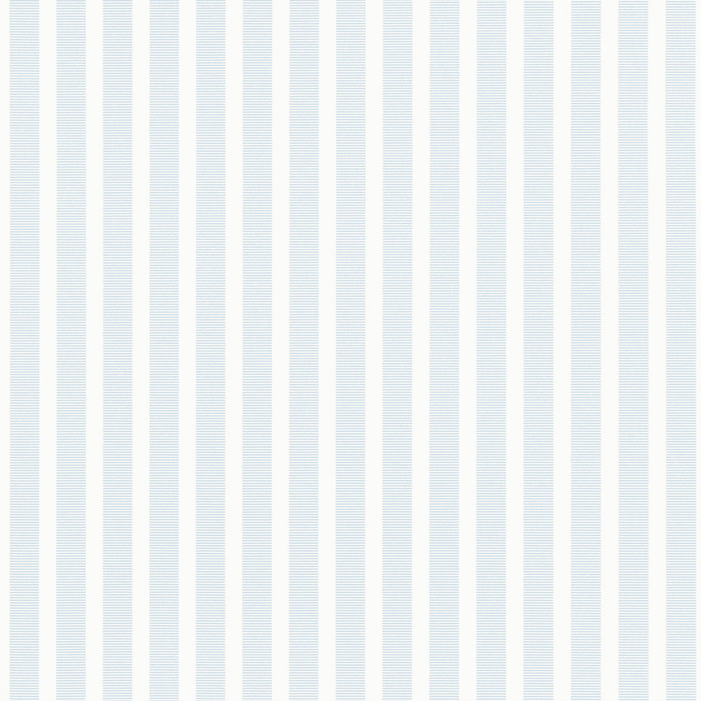 Thibaut Wallpaper Railway Stripe Light Blue T44035 Wallpaper Non Woven Wallpaper U.S.A </p><p>Repeat: H: , V: 27  in  (68.58  cm) - My Fabric Connection -