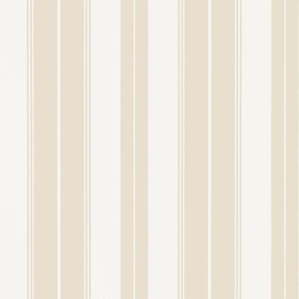Thibaut Wallpaper Norfolk Stripe Beige T44039 Wallpaper Non Woven Wallpaper U.S.A </p><p>Repeat: H: , V: 27  in  (68.58  cm) - My Fabric Connection -