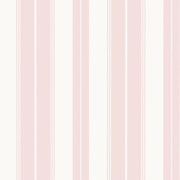 Thibaut Wallpaper Norfolk Stripe Pink T44041 Wallpaper Non Woven Wallpaper U.S.A </p><p>Repeat: H: , V: 27  in  (68.58  cm) - My Fabric Connection -