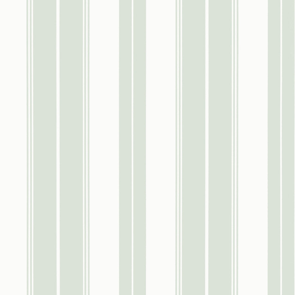 Thibaut Wallpaper Norfolk Stripe Willow T44042 Wallpaper Non Woven Wallpaper U.S.A </p><p>Repeat: H: , V: 27  in  (68.58  cm) - My Fabric Connection -