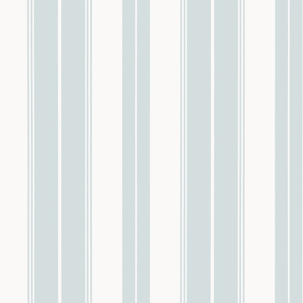 Thibaut Wallpaper Norfolk Stripe Spa Blue T44043 Wallpaper Non Woven Wallpaper U.S.A </p><p>Repeat: H: , V: 27  in  (68.58  cm) - My Fabric Connection -