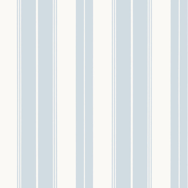 Thibaut Wallpaper Norfolk Stripe Light Blue T44044 Wallpaper Non Woven Wallpaper U.S.A </p><p>Repeat: H: , V: 27  in  (68.58  cm) - My Fabric Connection -