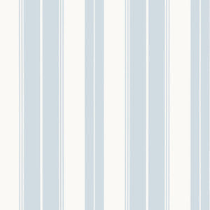 Norfolk Stripe Light Blue T44044 By Thibaut Wallpaper