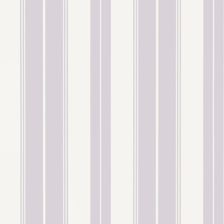 Thibaut Wallpaper Norfolk Stripe Lilac T44045 Wallpaper Non Woven Wallpaper U.S.A </p><p>Repeat: H: , V: 27  in  (68.58  cm) - My Fabric Connection -
