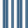 Norfolk Stripe Navy T44047 by Thibaut Wallpaper