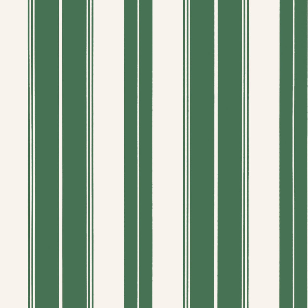 NORFOLK STRIPE - Green by Thibaut Wallpaper