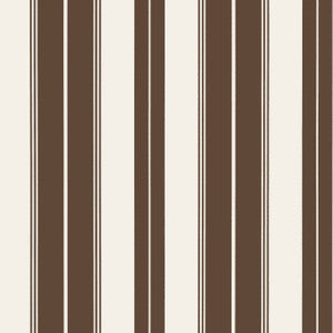 Thibaut Wallpaper Norfolk Stripe Chocolate Brown T44049