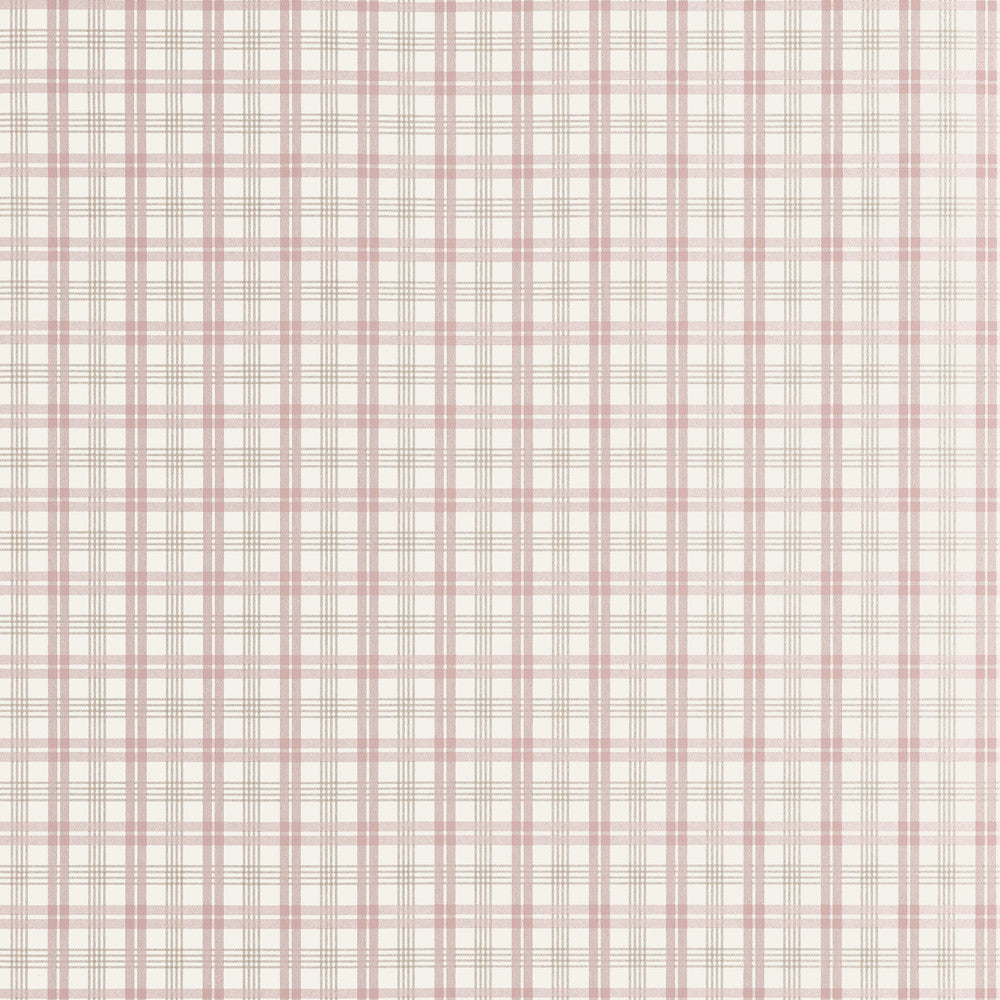 Thibaut Wallpaper Huntley Plaid Blush T44057 Wallpaper Non Woven Wallpaper U.S.A </p><p>Repeat: H: , V: 2.25   (5.71  cm) 27  in  (68.58  cm) - My Fabric Connection -