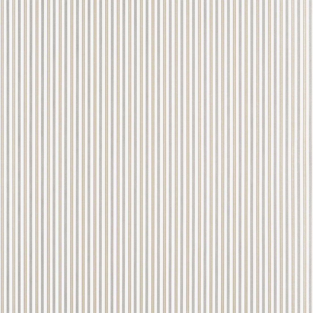Thibaut Wallpaper Conner Stripe Beige and Grey T44065 Wallpaper Non Woven Wallpaper U.S.A </p><p>Repeat: H: , V: 27  in  (68.58  cm) - My Fabric Connection -