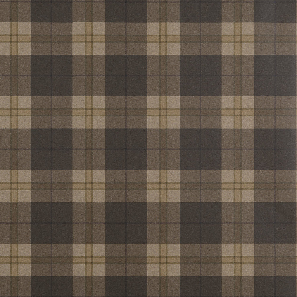 Thibaut Wallpaper Douglas Plaid Brown T44074 Wallpaper Non Woven Wallpaper U.S.A </p><p>Repeat: H: , V: 6.75   (17.14  cm) 27  in  (68.58  cm) - My Fabric Connection -