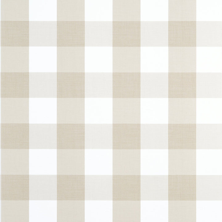 Thibaut Wallpaper Buffalo Check Beige T44079 Wallpaper Non-Woven Vinyl Wallpaper U.S.A </p><p>Repeat: H: , V: 6.25   (15.88  cm) 27  in  (68.58  cm) - My Fabric Connection -