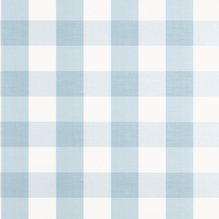 Thibaut Wallpaper Buffalo Check Spa Blue T44080 Wallpaper Non-Woven Vinyl Wallpaper U.S.A </p><p>Repeat: H: , V: 6.25   (15.88  cm) 27  in  (68.58  cm) - My Fabric Connection -