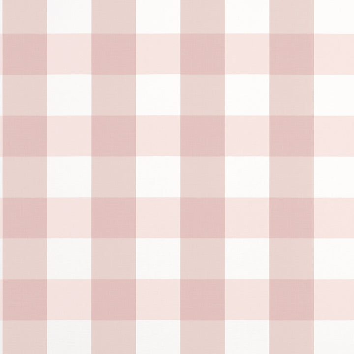 Thibaut Wallpaper Buffalo Check Blush T44081 Wallpaper Non-Woven Vinyl Wallpaper U.S.A </p><p>Repeat: H: , V: 6.25   (15.88  cm) 27  in  (68.58  cm) - My Fabric Connection -