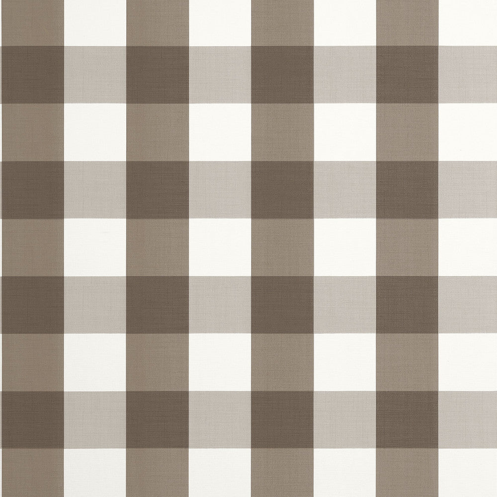 Thibaut Wallpaper Buffalo Check Brown T44082 Wallpaper Non-Woven Vinyl Wallpaper U.S.A </p><p>Repeat: H: , V: 6.25   (15.88  cm) 27  in  (68.58  cm) - My Fabric Connection -