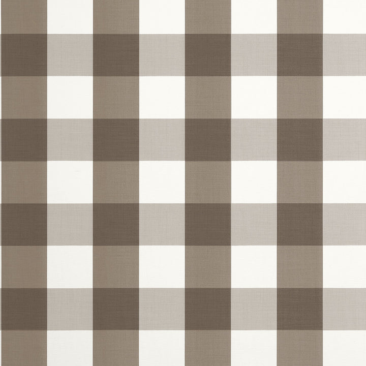 Thibaut Wallpaper Buffalo Check Brown T44082 Wallpaper Non-Woven Vinyl Wallpaper U.S.A </p><p>Repeat: H: , V: 6.25   (15.88  cm) 27  in  (68.58  cm) - My Fabric Connection -