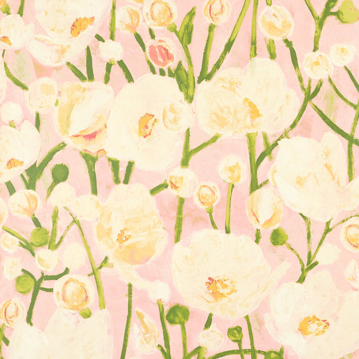 Thibaut Wallpaper Tivoli Seashell Pink T45015 Wallpaper Non Woven Wallpaper U.S.A </p><p>Repeat: H: , V: 36.25   (92.08  cm) 27  in  (68.58  cm) - My Fabric Connection -