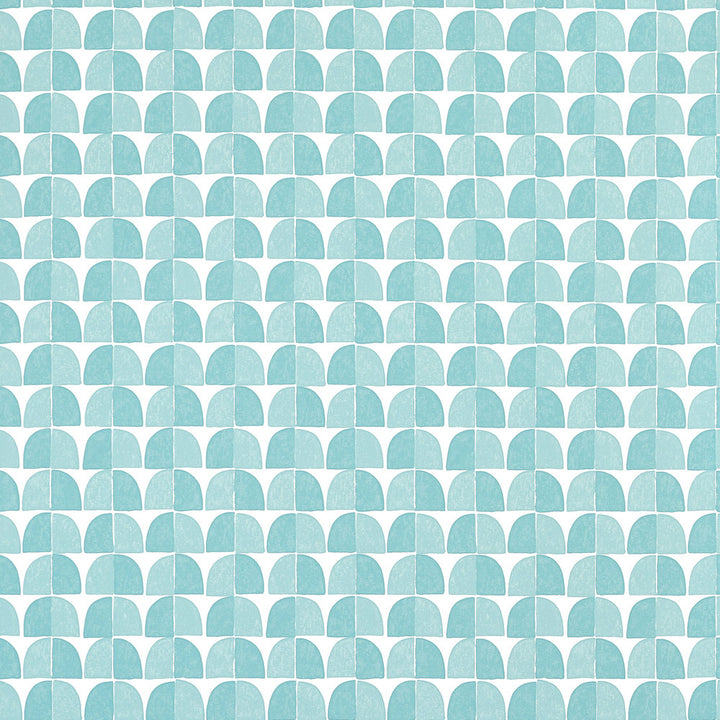Thibaut Wallpaper Solsbury Turquoise T45018 Wallpaper Wallpaper U.S.A </p><p>Repeat: H: , V: 12.5   (31.75  cm) 27  in  (68.58  cm) - My Fabric Connection -