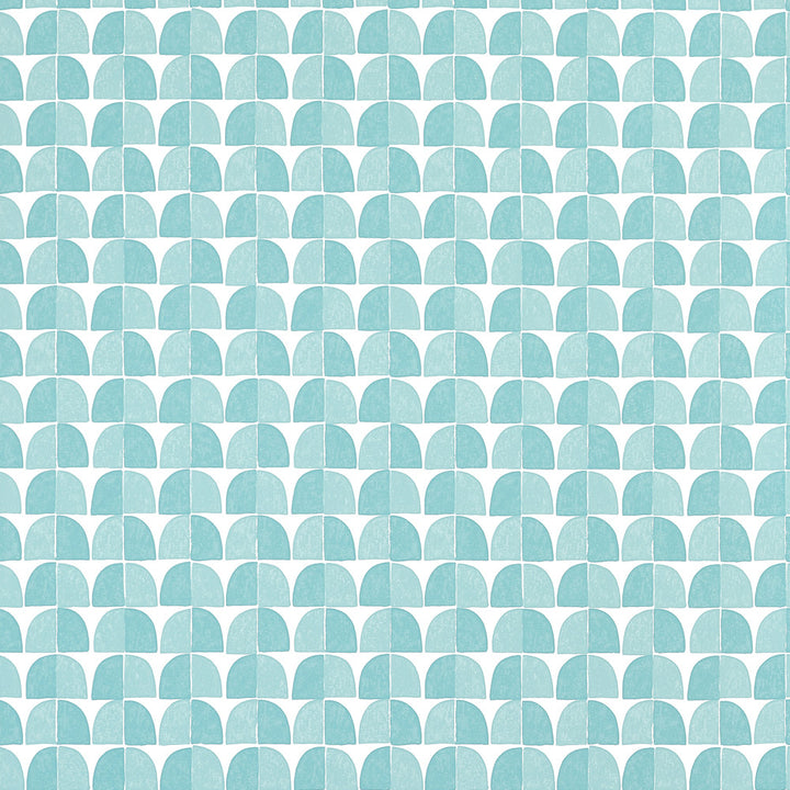 Thibaut Wallpaper Solsbury Turquoise T45018 Wallpaper Wallpaper U.S.A </p><p>Repeat: H: , V: 12.5   (31.75  cm) 27  in  (68.58  cm) - My Fabric Connection -