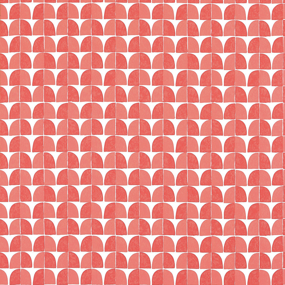 Thibaut Wallpaper Solsbury Coral T45021 Wallpaper Wallpaper U.S.A </p><p>Repeat: H: , V: 12.5   (31.75  cm) 27  in  (68.58  cm) - My Fabric Connection -