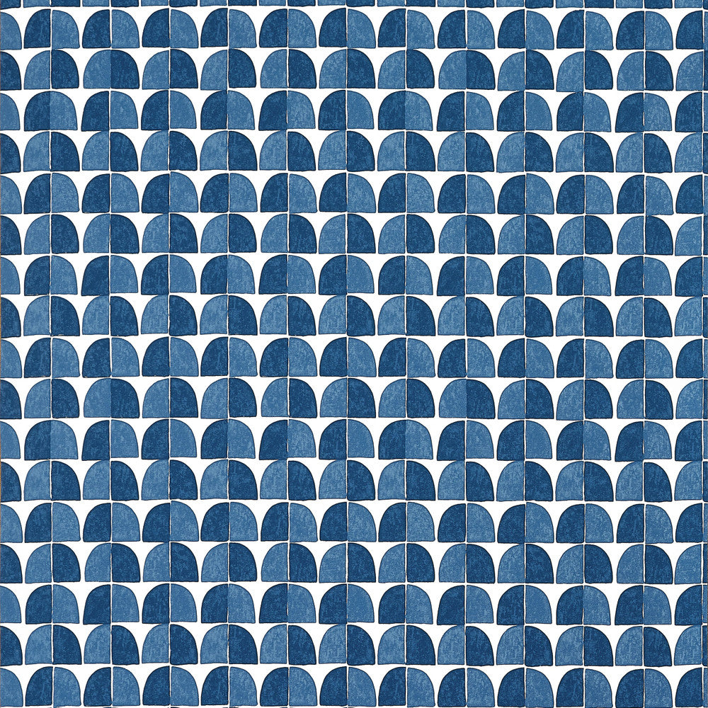 Thibaut Wallpaper Solsbury Navy T45023 Wallpaper Wallpaper U.S.A </p><p>Repeat: H: , V: 12.5   (31.75  cm) 27  in  (68.58  cm) - My Fabric Connection -