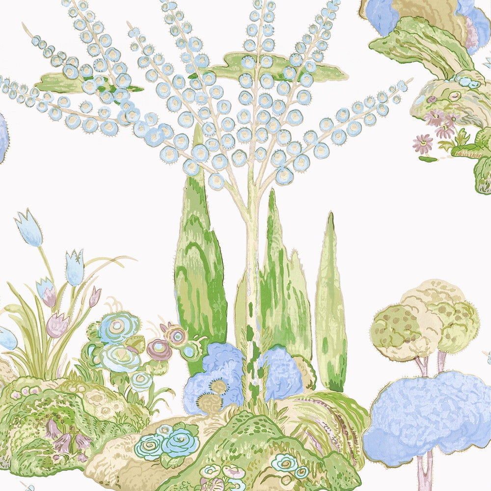 Thibaut Wallpaper Orleans Lavender T45027 Wallpaper Non Woven Wallpaper U.S.A </p><p>Repeat: H: , V: 30   (76.20  cm) 27  in  (68.58  cm) - My Fabric Connection -