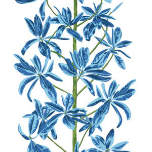 Thibaut Wallpaper Mangrove Tree Blue and White T45032