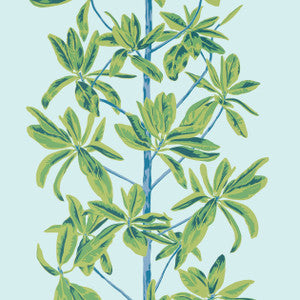 Thibaut Wallpaper Mangrove Tree Turquoise T45033
