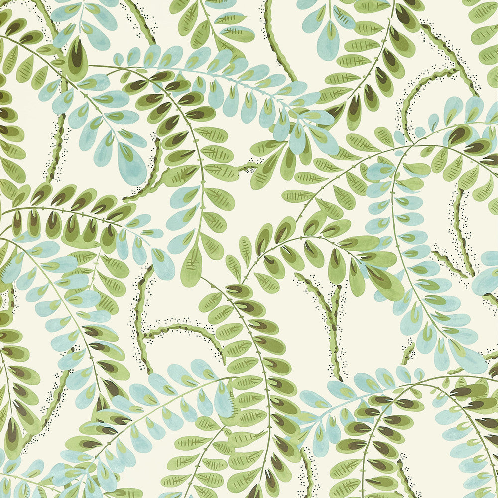 Thibaut Wallpaper Augusta Sage T45039 Wallpaper Non Woven Wallpaper U.S.A </p><p>Repeat: H: , V: 38   (96.52  cm) 27  in  (68.58  cm) - My Fabric Connection -
