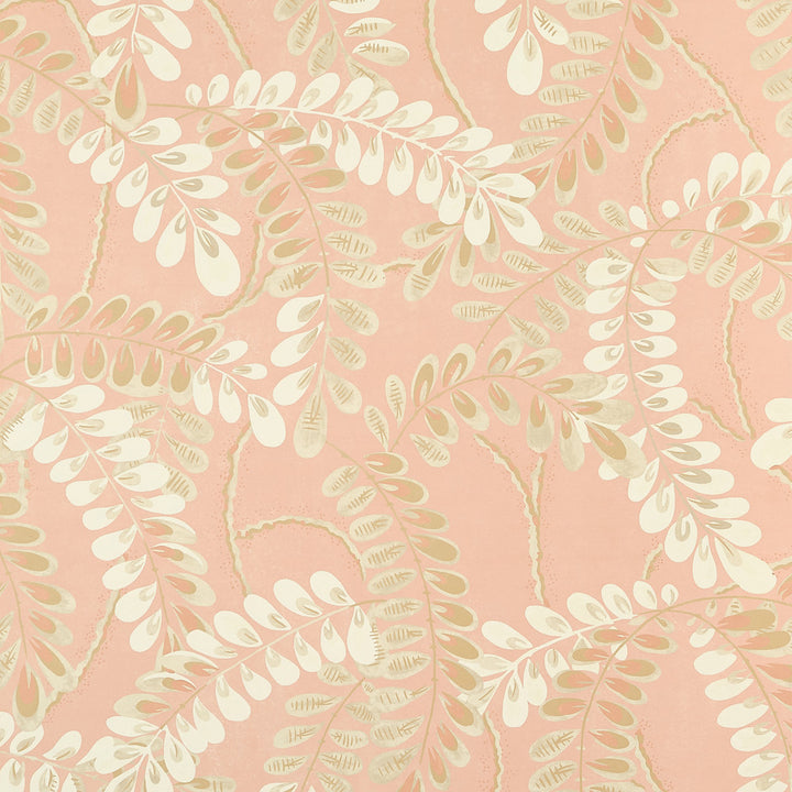Thibaut Wallpaper Augusta Apricot T45041 Wallpaper Non Woven Wallpaper U.S.A </p><p>Repeat: H: , V: 38   (96.52  cm) 27  in  (68.58  cm) - My Fabric Connection -