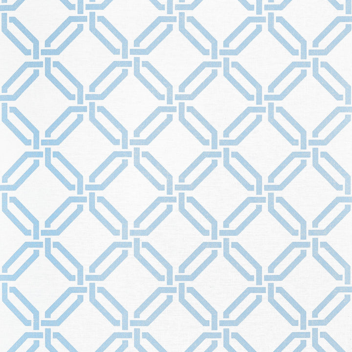 Thibaut Wallpaper Miramar Way Light Blue T45053 Wallpaper Paperweave U.S.A </p><p>Repeat: H: , V: 9   (22.86  cm) 36  in  (91.44  cm) - My Fabric Connection -