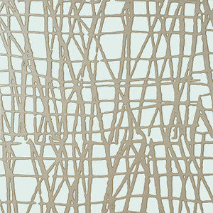 Mori Metallic Pewter on Soft Blue T452 by Thibaut Wallpaper