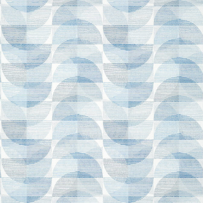 Half Moon Blue T459 by Thibaut Wallpaper Thibaut Wallpaper Half Moon Blue T459Wallpaper Modern Resource Non Woven Wallpaper U.S.A. </p><p>Repeat: V: 25.25 27 - Fabric Carolina -