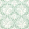 JULIE DAMASK - Aqua by Thibaut Wallpaper